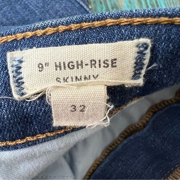 MADEWELL 9" High Rise Skinny Distressed  Jeans Size 32 - Picture 9 of 11
